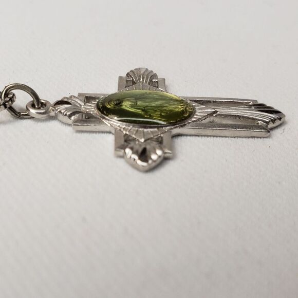 Silver Mother Mary pendant on silver chain 925 Silver - Picture 6 of 8